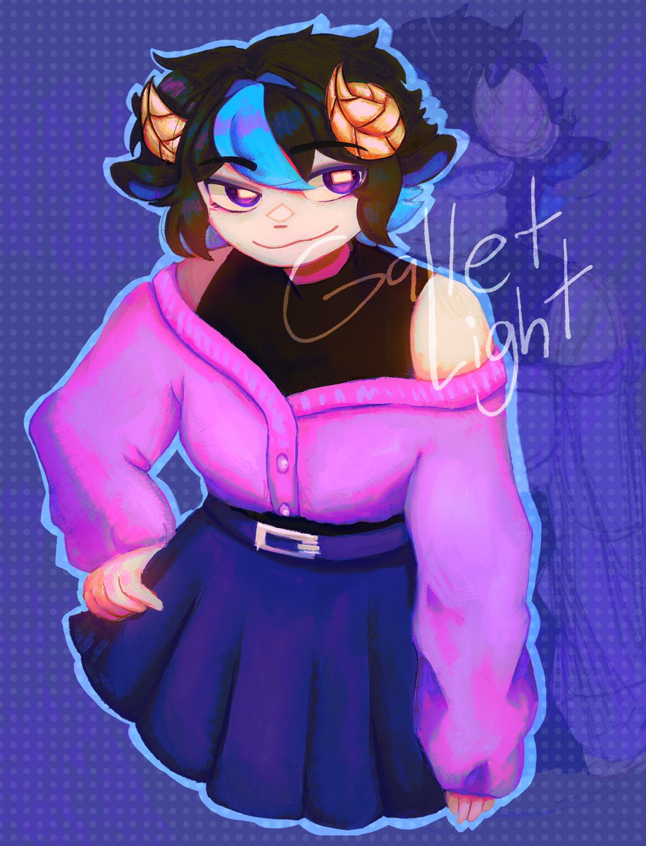 Gallet_Light's tweet photo. My oc with skirt uwu #OC #ocart #originalcharacter https://t.co/oRKCUEz3fW