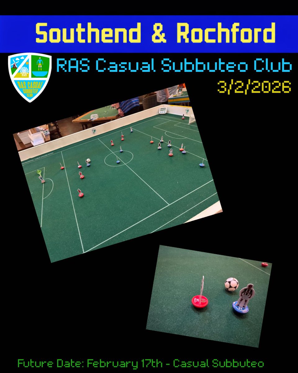 RAS (Rochford & Southend) Casual Subbuteo Club tweet media