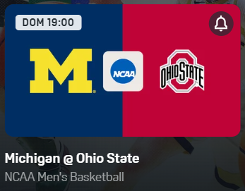 conexion_NCAA's tweet photo. 📺🏀 Domingo 19:00

La Michigan de Aday Mara se mide a Ohio State
🔴 EN DIRECTO y GRATIS por DAZN

👀 ¿Os apetece que lo comentemos EN DIRECTO en College 360?

Si os mola la idea, dejad un ❤️ / RT y lo montamos 🔥 https://t.co/sCjn9maCSi
