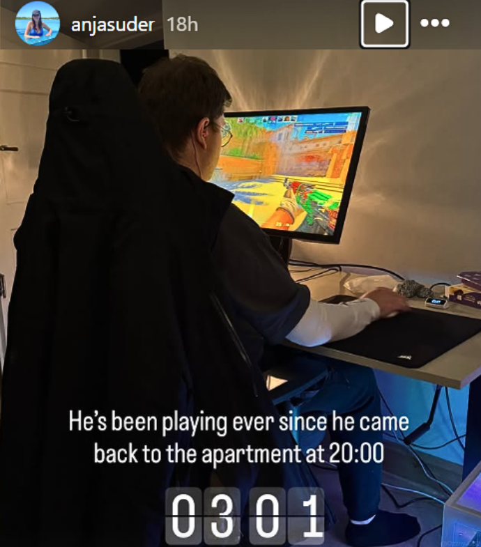 Ozzny_CS2's tweet image. karrigan is in grind mode after FaZe's IEM Krakow elimination ‼️