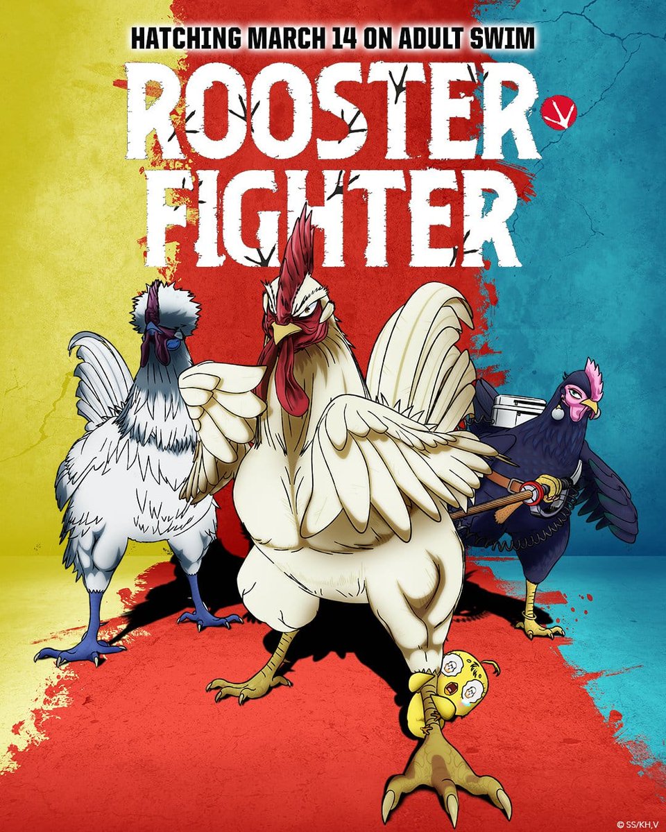 🔥 ملصق ترويجي + تحديد موعد العرض لانمي الديك المحارب  Rooster Fighter 🐔💥

العرض الأول: 14 مارس (السبت) عند منتصف الليل على قناة Adult Swim
📺 حسب إعلان VIZ: منصات البث العالمية لكل المناطق سيتم الكشف عنها قريبًا.