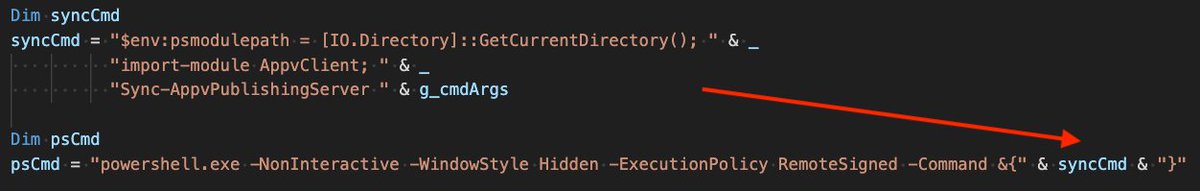Discovered a neat trick today used by threat actors in #ClickFix attacks that involves the use of a little known VBScript that lives in System32 for PowerShell command execution. This script was created by Microsoft for legitimate purposes (scheduled tasks) but has been abused by