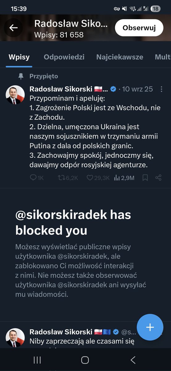 gotraso's tweet photo. @zuzek_lobuzek94 @IfindRetards Po 2 komentatarzach mnie zablokowal ten typ 🙄 nawet nie uzylem wulgranych slow i obelg ktore oczywiscie jako pierwsze mi przychodza na mysl jak widze ta postac https://t.co/H8j4f08Srv