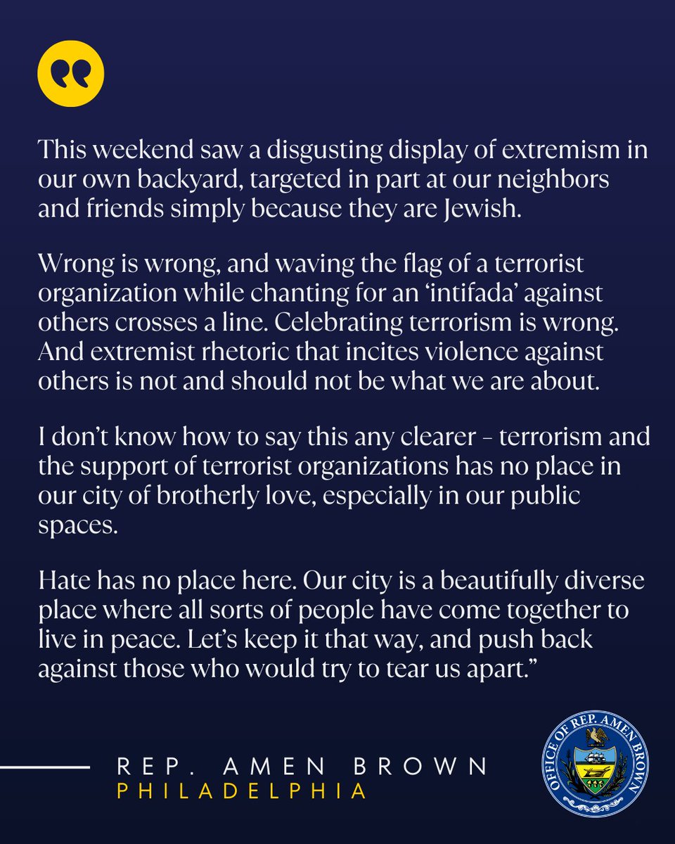 Rep. Amen Brown tweet media