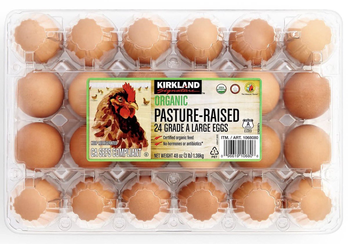 EnactifMatrix's tweet photo. @Costco 
I used to love your organic pasture raised eggs.  In the past the egg yolk was more golden color, like 7 out of 10.  In the recent year, I see a dramatic drop in quality.  For every 24 eggs, I may see 3 to 4 golden egg yolk at best.  The others were yellowish and that means they have been fed on corn and with higher Omega 6 content, which is less desirable.   Please look into your suppliers closer as how they raise their chickens.  I am in the New Jersey area close to NYC.  Perhaps this may vary between states.  Please bring back the good eggs.
I want to know if anyone else also see the same thing.