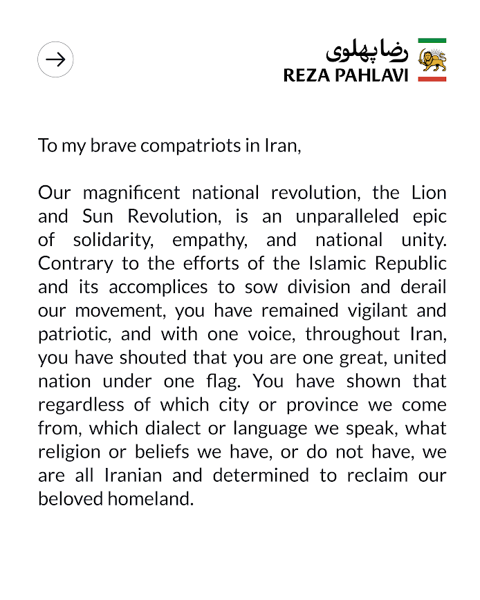 Reza Pahlavi tweet media