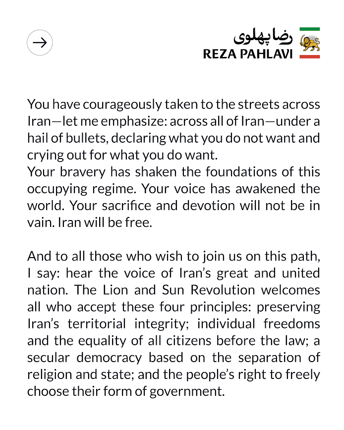 Reza Pahlavi tweet media