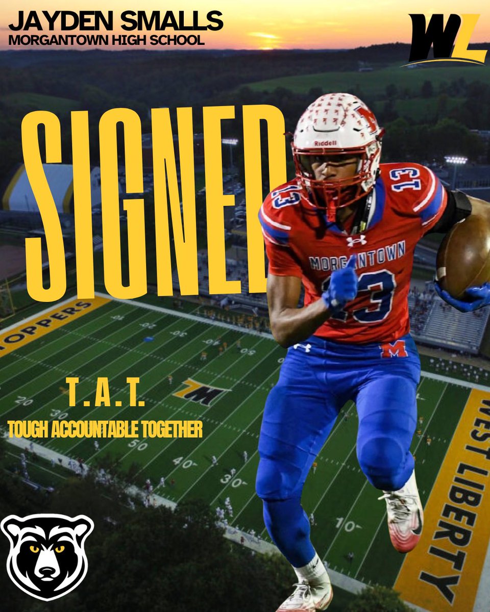 westlibfootball's tweet photo. Welcome to the Hilltop! 🏔

-WR Jayden Smalls 
-Morgantown High School 
#NSD26 #WLUFOOTBALL https://t.co/GypAaHI7vk