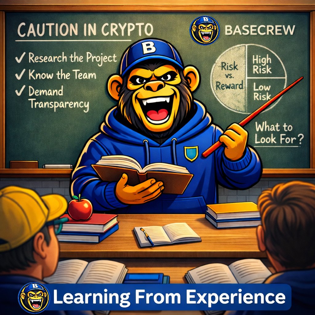 CrewOnBase's tweet image. 🟦 BaseCrew Discussion: Learning From Experience

Most people in crypto reach a point where they become more cautious. For some, it was a rug pull. For others, it was broken promises, disappearing teams, or influencers who exited early while others held the risk 🧠

These…