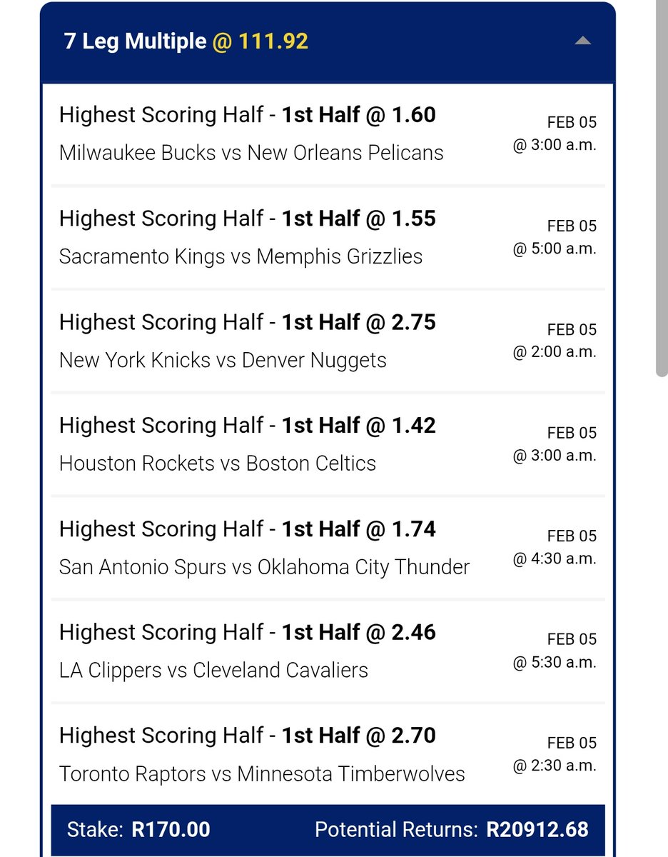 SeongmanKajumba's tweet photo. NBA HIGHEST SCORING HALF 1ST 🏀⚡

⚠️ 100 ODDS

EDIT, RETWEET, PLAY ▶️🔄 
JN32

#BETJETS https://t.co/8Wsdsw9wmh