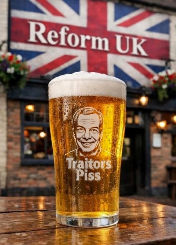 Reform supports are gulping this down by the gallon, and there isn't even 5p off yet. #ReformUK #Farage