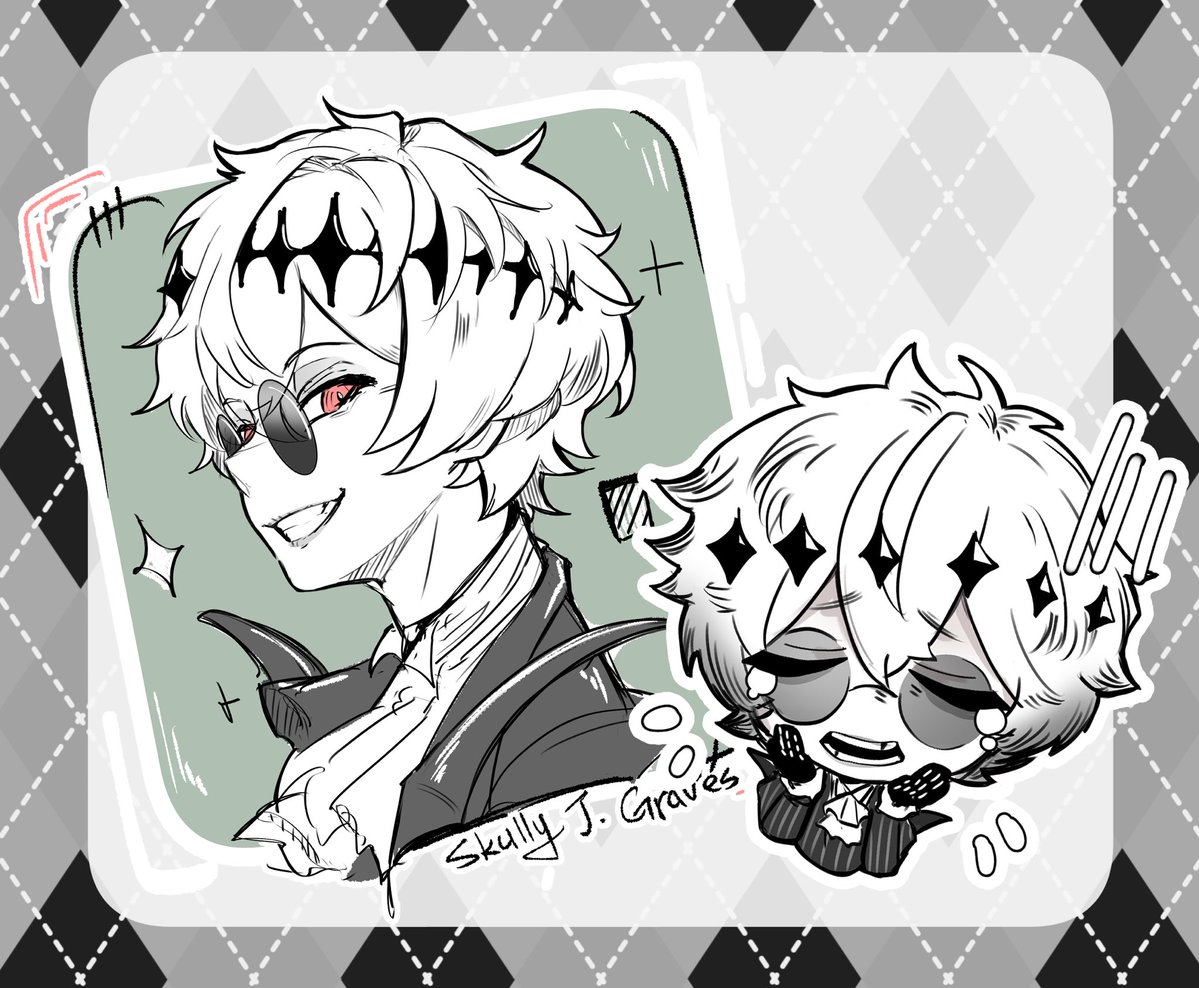 _ViviVovo_'s tweet image. Skully keychain/sticker will also be available for -reorder very soon!

#twst #twistedwonderland