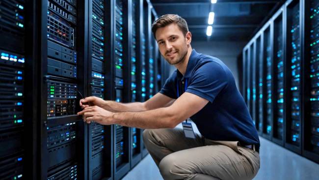 Datacate_Inc's tweet photo. Weekend emergencies shouldn’t mean road trips in your bathrobe. #RemoteHands gives you on-site trained pros to reboot servers and handle basic troubleshooting — while you stay comfy at home. Now that’s smarter uptime!
👉 https://t.co/kMBD4Jpb27
#Colocation #TechLife #ITMgmt https://t.co/pBv8tMoyhm