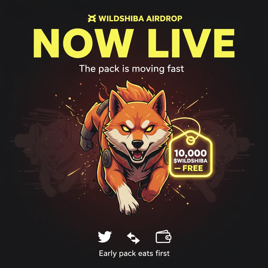 WildShibax's tweet photo. 🎁🐕 $WILDSHIBA AIRDROP — NOW LIVE 🔥
The pack is moving fast. Don’t get left behind.
🎁 10,000 $WILDSHIBA — FREE
Secure your spot 👇
✅ Follow @WILDSHIBAX
🔁 Retweet
💬 Drop your Solana wallet
Early pack eats first 👀
#shibarmy #Solana #SOL #CryptoAirdrop #Memecoin #Web3 #FOMO https://t.co/NR0bnGYvzt