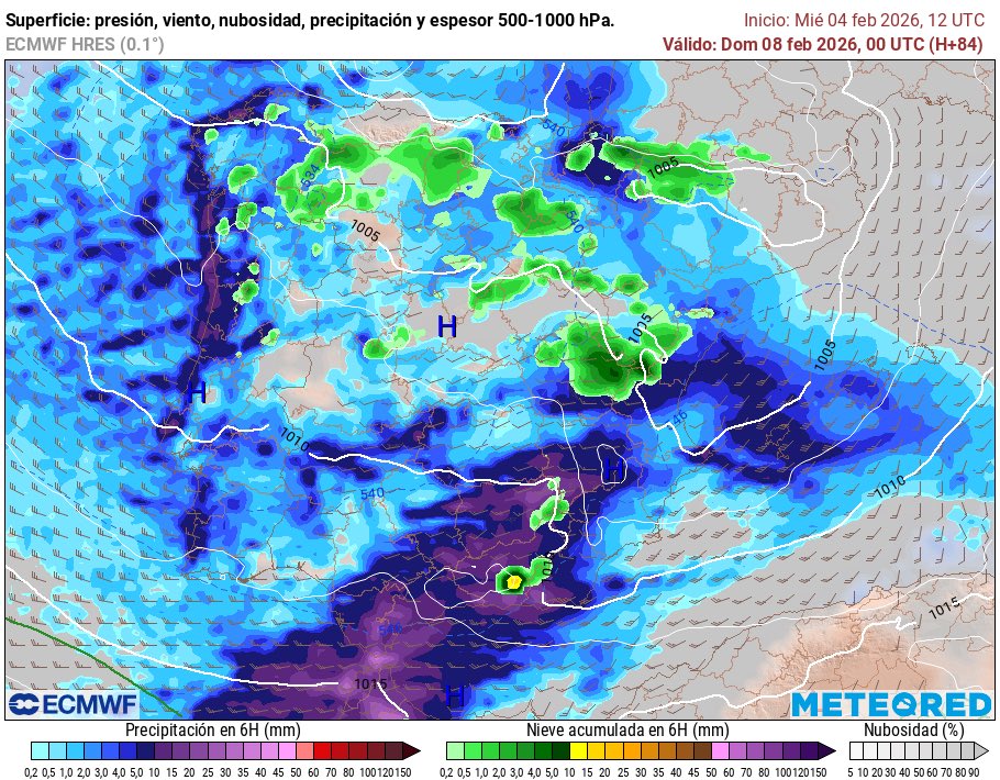 ⚠️🧐 Mucha atención al Sábado ya que la aproximación de una #borrasca a la Península Ibérica, con un proceso intenso en su formación, agravará aun más si cabe la situación #hídrica, de #lluvias, #viento e #inundaciones. El ECMWF a día de hoy impone bastante con los acumulados que
