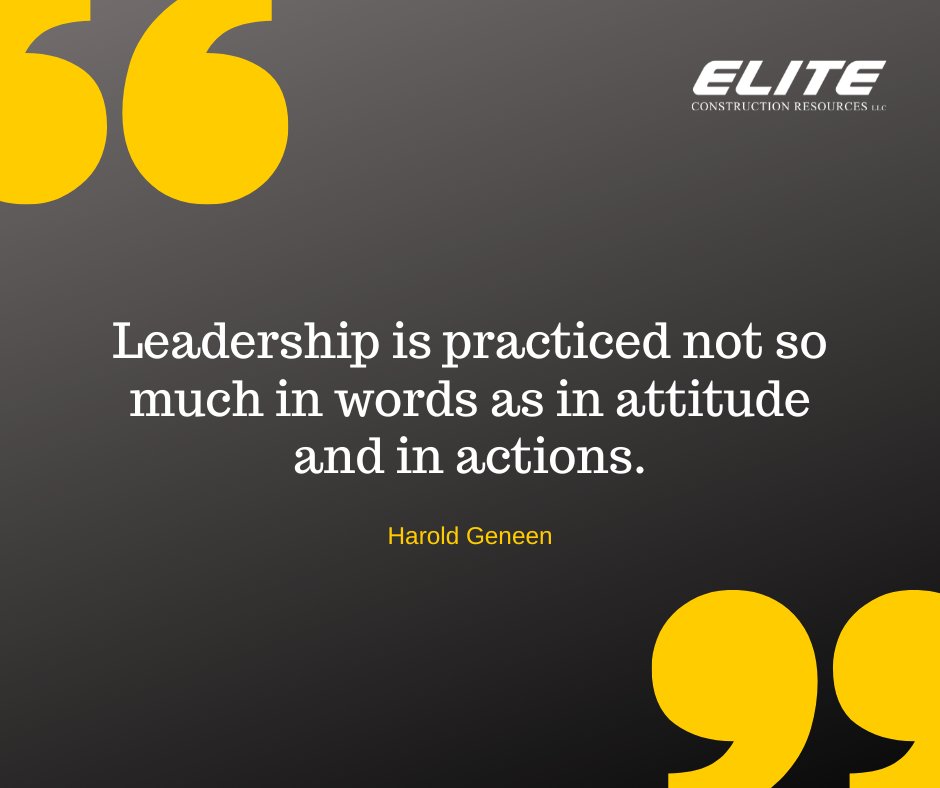 ELITECR_LLC's tweet image. On the jobsite and beyond, leadership is measured by actions, not words.

#constructionresources #constructionservices