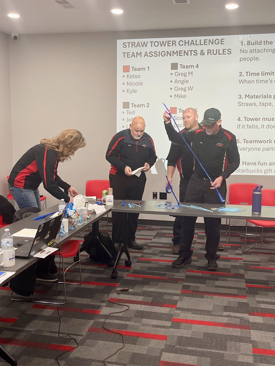 MooreTires1's tweet photo. Annual Manager Meeting = growth + teamwork + a little competition 💪

Two amazing days of training with top industry leaders, plus some fun team challenges like the Straw Tower Challenge and Family Feud. Proof that learning and laughter make the best combo!

#MooreTires https://t.co/4yijYf4cfN