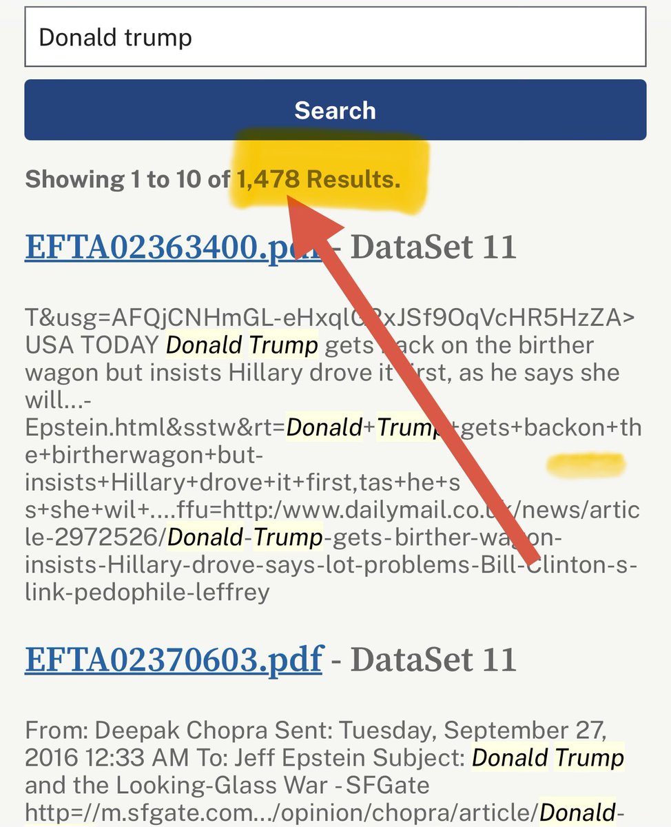 OunkaOnX's tweet photo. For Second Consecutive Day, DOJ Erases Trump's Name From Epstein Files

Monday 1712 Files
Tuesday 1513 Files
Wednesday 1478 Files https://t.co/eBDIIFRcLT