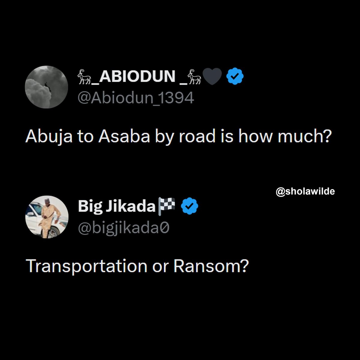 SholaWilde's tweet image. #Ransom