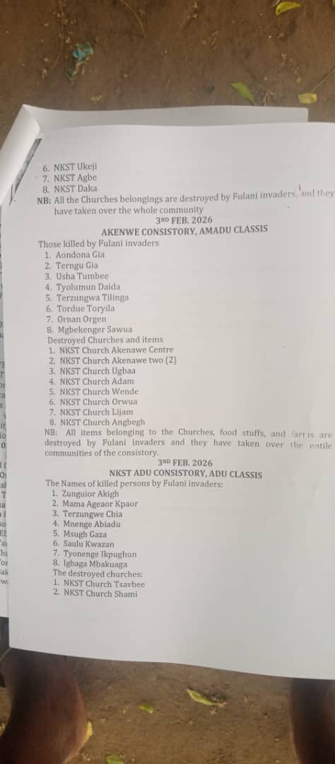 OzorNdiOzor's tweet image. I don’t think Nigerians understand the sheer scale of the genøcide being carried out against the Tiv tribe of Taraba. 

Worst part is that the media is keeping everyone in the dark. 

Yesterday 3rd February, over 70 people were k!lled and 35 churches vandalized, all in chanchanji…