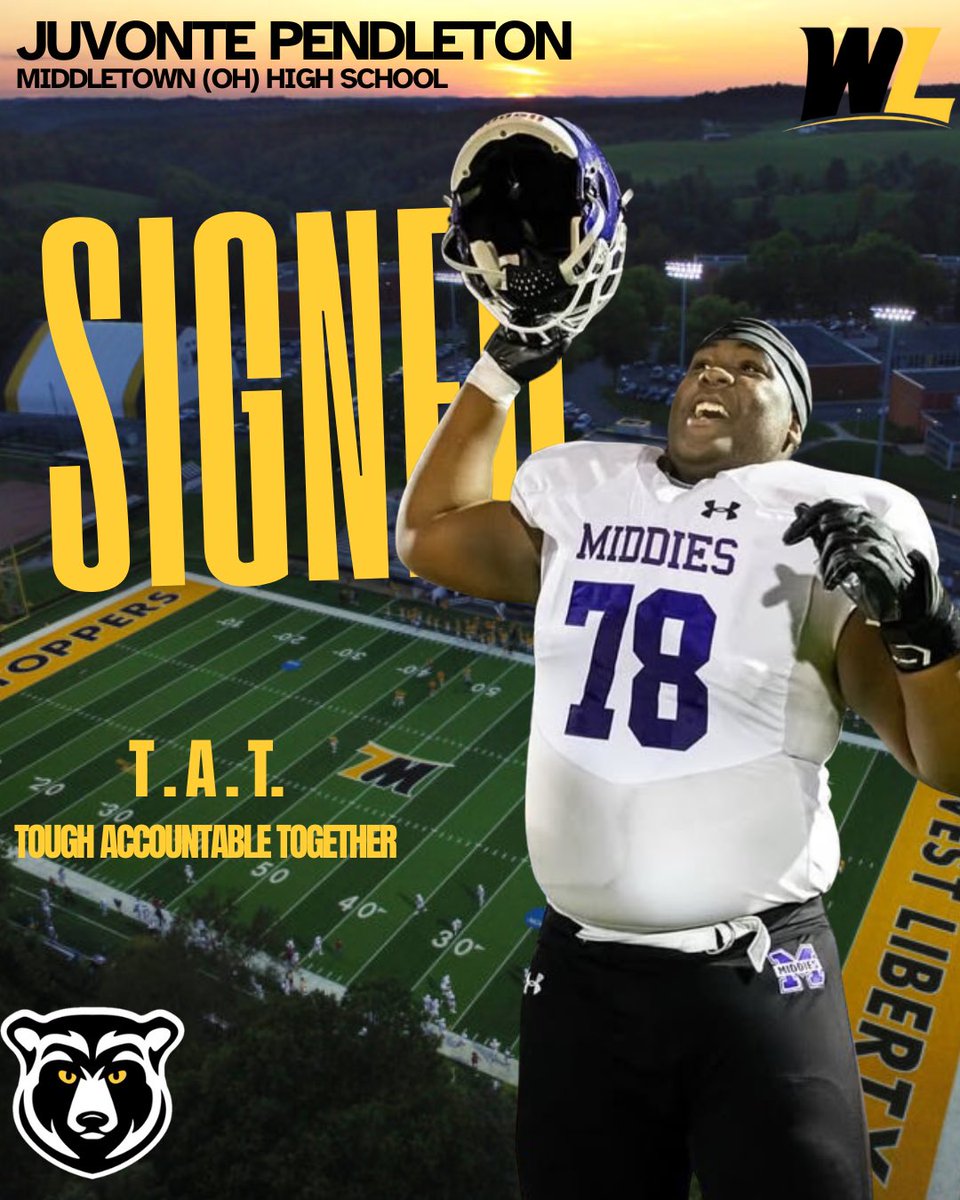Welcome to the Hilltop! 🏔

-OL Juvonte Pendleton 
-Middletown (OH) High School 
#NSD26 #WLUFOOTBALL