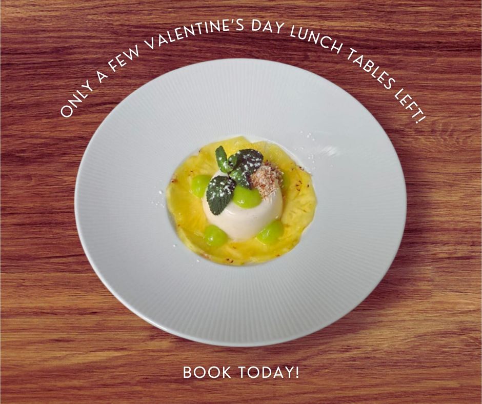 ❤️ Coconut Panna Cotta (GF) (DF) Pineapple Carpaccio, Lime Curd. One of the desserts starring in our gorgeous 3-course Valentine's Set Menu. £95 - inc Fleur Royale &amp; canapés. 🥂✨  Menu &amp; book 👉 buff.ly/CZ9XaL5 0141 572 0899.
#gambaglasgow #valentine #glasgowrestaurant
