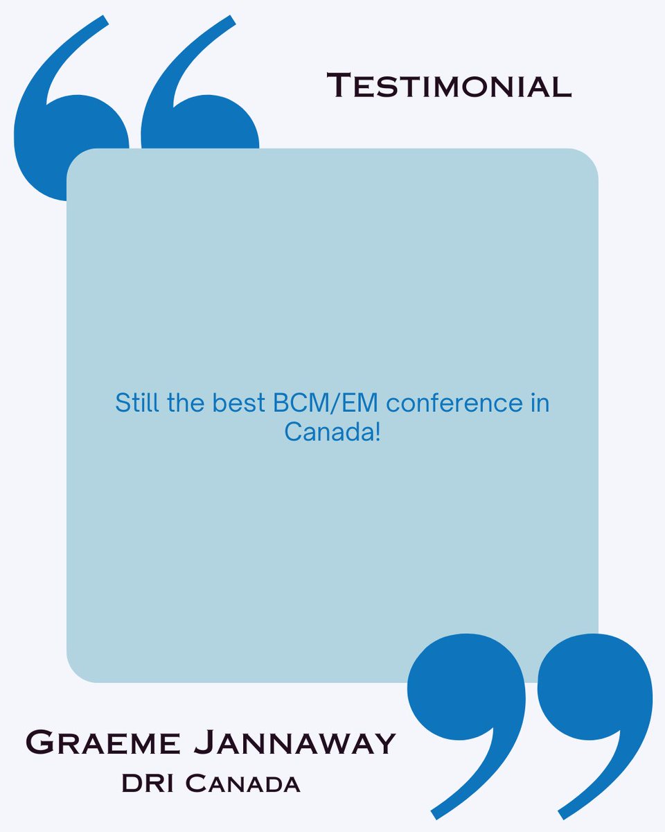 Continuity & Resilience Today! tweet media