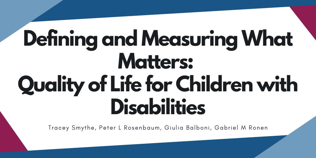 Mac_Autism's tweet image. 📢 New publication alert involving MacART member Dr. Peter Rosenbaum!

📖 Read “Defining and measuring what matters: quality of life for children with disabilities”: thelancet.com/journals/lanch…

#ChildhoodDisability #Research @CanChild