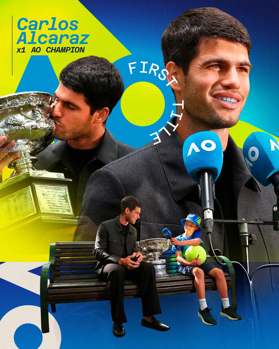 Skrydesign's tweet photo. ✍️Alcaraz AO
🏆@carlosalcaraz 
#AO26 #Alcaraz #smsports #Tennis #sportsdesign https://t.co/zBgVWif4Xk