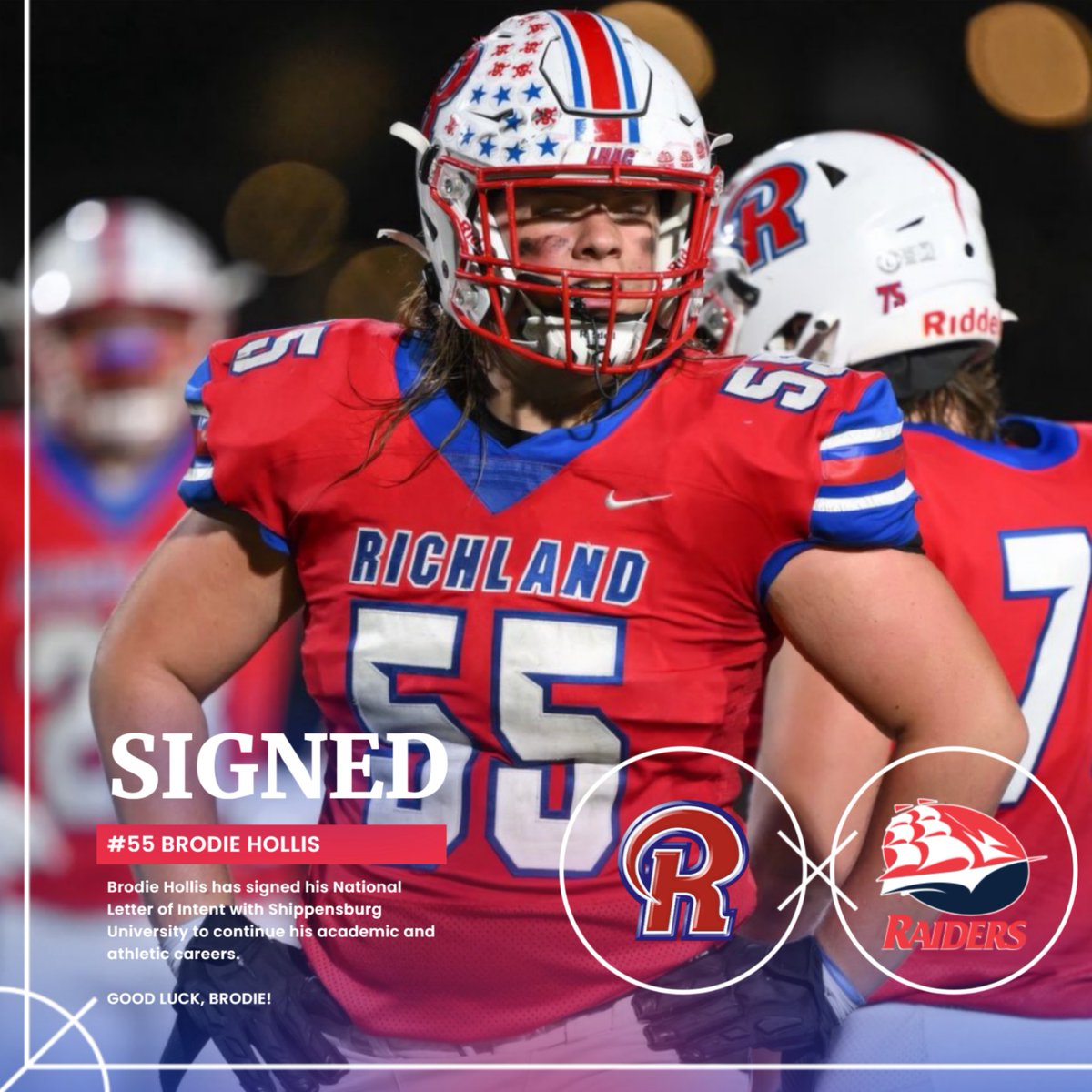 Brodie Hollis has signed his National Letter of Intent with Shippensburg University to continue his academic and athletic careers. 

GOOD LUCK, BRODIE!