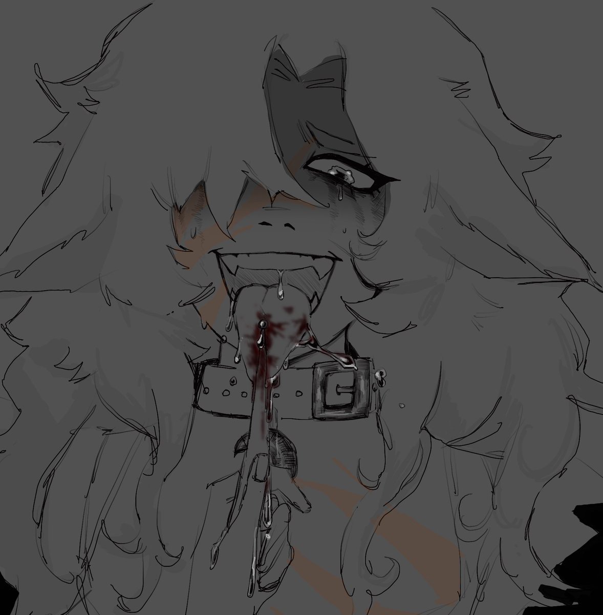 higuseal's tweet image. #deadlock I literally need to post this and turn my phone off to avoid humiliation Anyway here is silver getting her tongue pierced Goodbye.