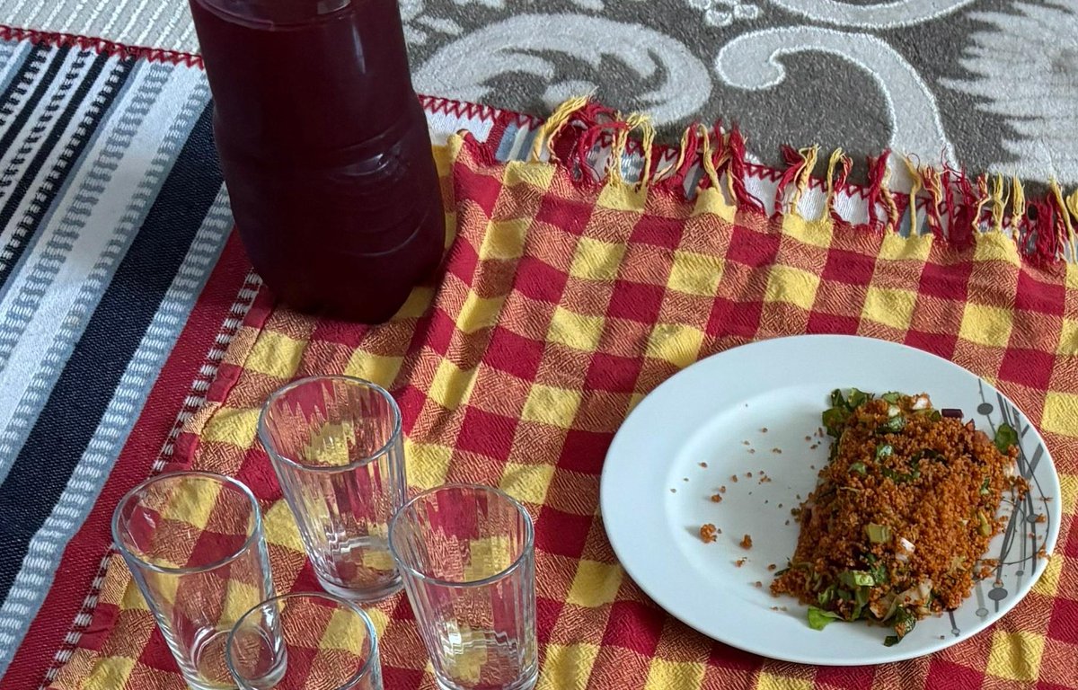 bugün sabah gözümü açıp kısır yaptım