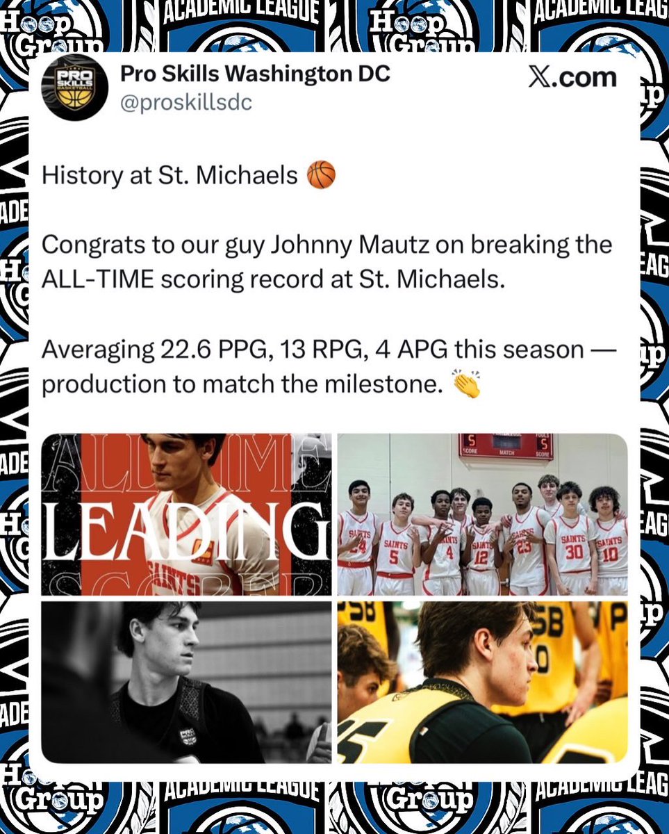 Hoop Group Academic League (HGAL) tweet media