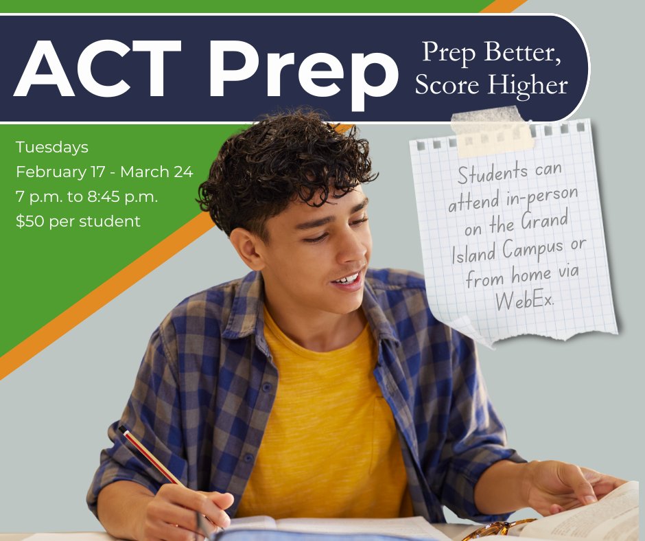 CRUSH the #ACT with confidence! CCC's ACT Prep course helps students strengthen reading, math, &amp; science skills—plus teaches smart test-taking strategies to tackle the test like a pro! 💪Spaces are limited — sign up today and give your student the edge on test day! Register