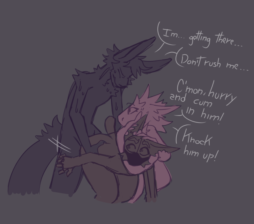 Pantheggon's tweet image. She's fujoing out!!!

cw: // noncon