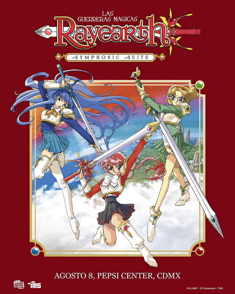 Magic Knight Rayearth: #LasGuerrerasMágicas conmemora su 30º aniversario con un concierto sinfónico único en México.

⛩️ Lugar: Pepsi Center WTC – CDMX
📆Fecha: 8 de Agosto.
Boletos a la venta: 2 de Marzo en Ticketmaster.com.mx