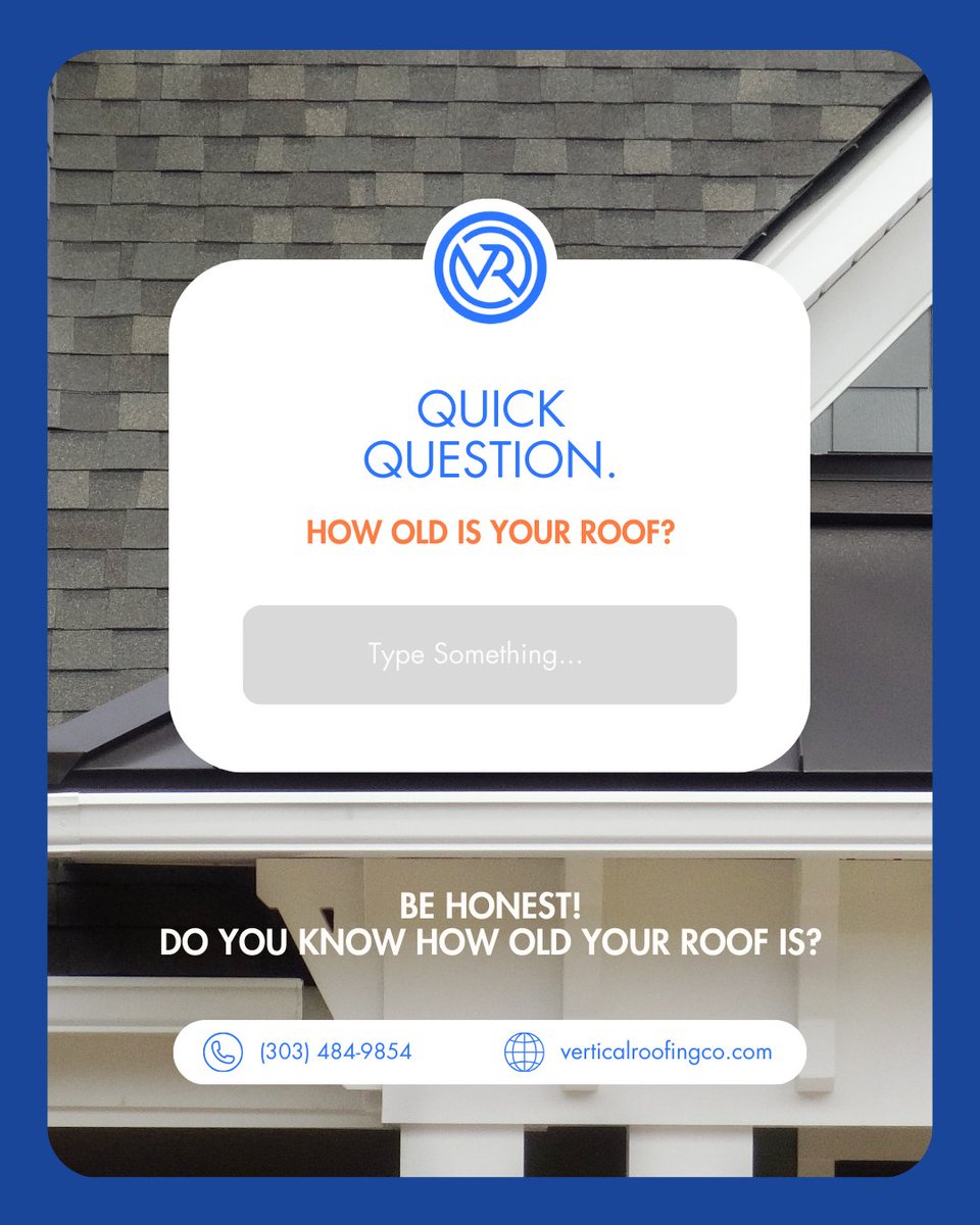 verticalroofco's tweet image. Drop a number in the comments below 👇 You might be surprised how much age matters when it comes to roof health!

🌐 verticalroofing.com
📞 CO: (303) 484-9854 | FL: (239) 596-3509

#RoofCheck #VerticalRoofing #HomeProtection #RoofingExperts #RoofMaintenance #HomeownerTips
