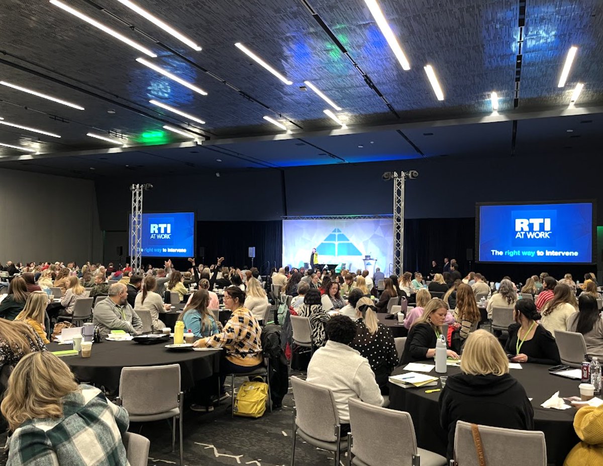SolutionTree's tweet photo. 🚀 473 educators.
🗺️ 16 states.
🎯 One shared mission.
RTI at Work Institute is officially underway in Oklahoma City—and the momentum is real!
👉 Follow along and learn more.
#RTIatWork #EduLeaders #TeacherPD https://t.co/WbzC1Rpsce