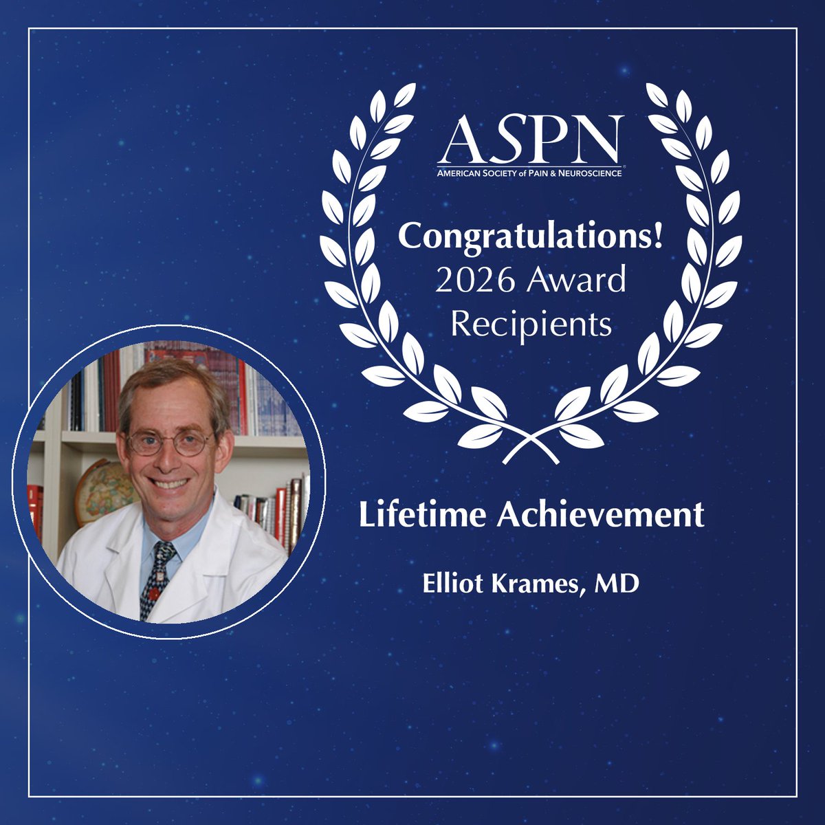 ASPN_PainNeuro's tweet image. ASPN is deeply honored to recognize Dr. Krames!
A board-certified #anesthesiologist who devoted his career exclusively to pain medicine beginning in 1982, Dr. Krames is widely regarded as one of the true pioneers of #neuromodulation. Help us congratulate Dr. Krames!
@scorah_ssmb
