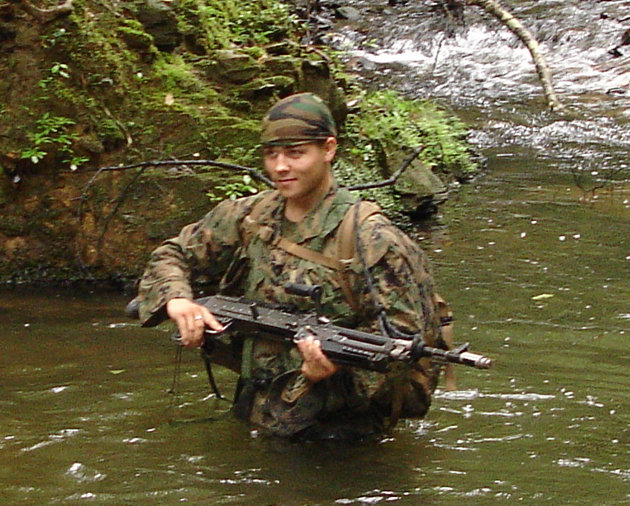 Walked in water for 11 days in the middle of the Jungle with a 240 and stayed sane.

Cant shake me outta my bag