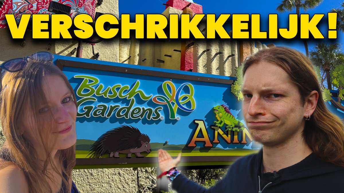 NielsKooyman's tweet image. VRESELIJKE dag in BUSCH GARDENS! 
Watch👉youtu.be/iq2hrJ5Afo8 

Onze dag Busch Gardens ging niet zoals gepland. Maar wat deden wij verkeerd? En wat voor park is dit eigenlijk. Kijk dit voor jij gaat zodat je niet dezelfde fouten maakt als wij!  #buschgardens #themepark