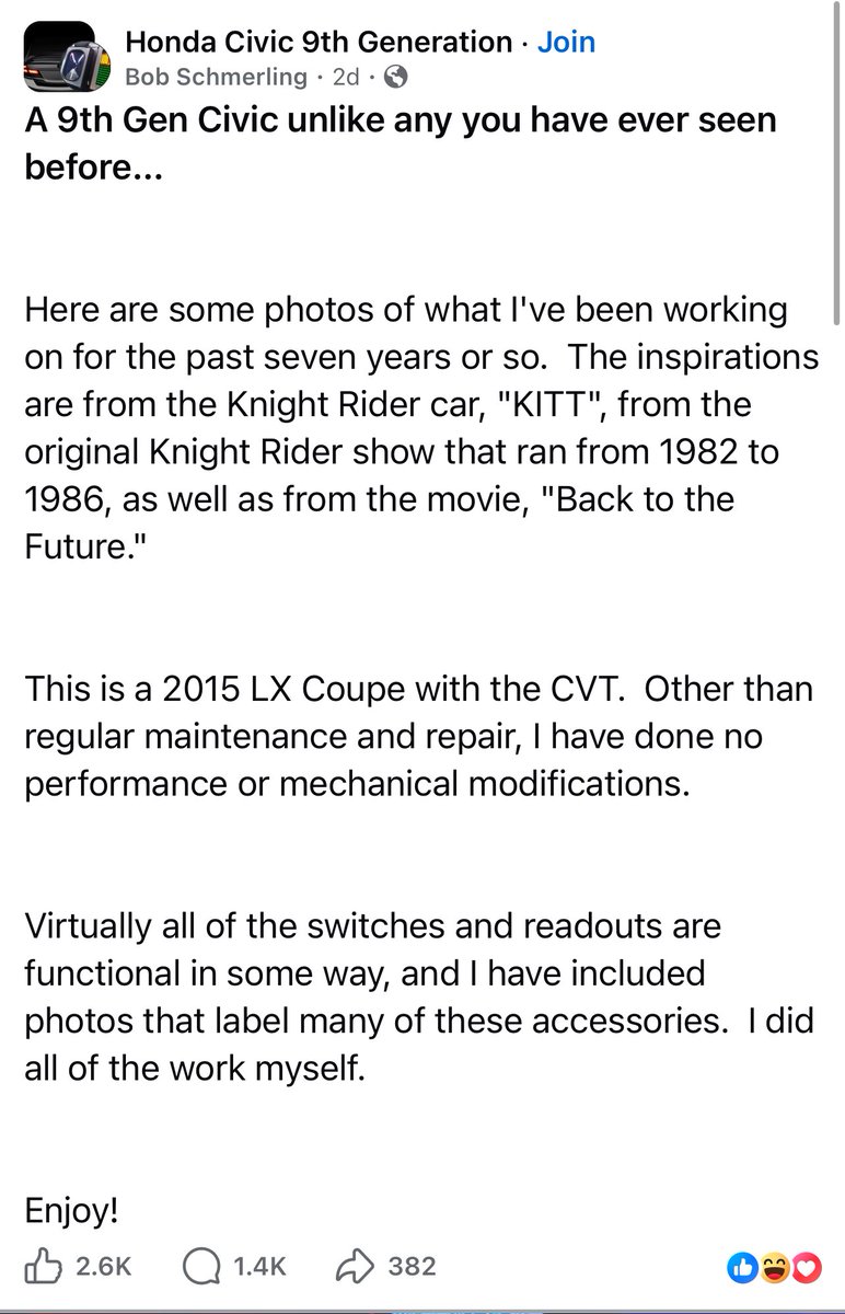 BoooRadd's tweet image. Groundbreaking stuff happening in the 9th gen civic group