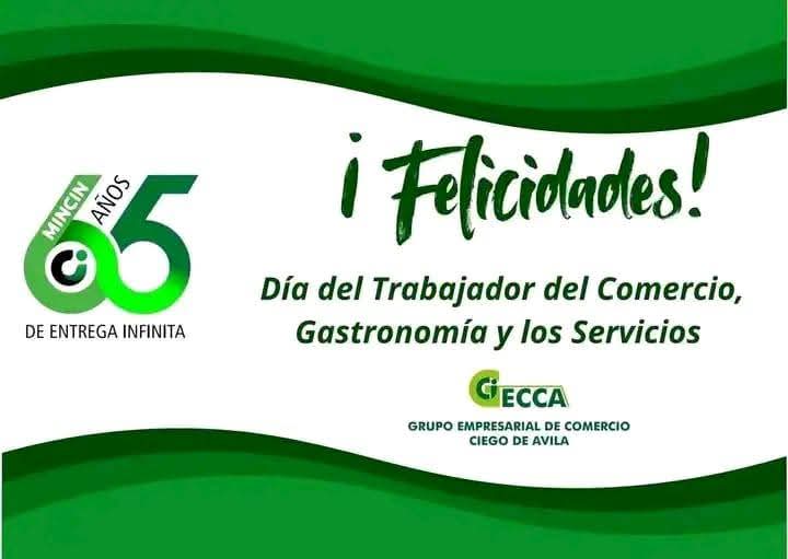 Muchas felicidades para todos los trabajadores del sector comercio y gastronomía en su día y en especial a los de la #IslaDeLaJuventud con #SentirPinero
#CubaEstáFirme
#CubaPorLaVida
#Cuba
#100AñosConFidel
<a href="/DiazCanelB/">Miguel Díaz-Canel Bermúdez</a> <a href="/DrRobertoMOjeda/">Dr. Roberto Morales Ojeda</a> <a href="/PartidoPCC/">Partido Comunista de Cuba</a> <a href="/PresidenciaCuba/">Presidencia Cuba 🇨🇺</a>
<a href="/rlicea_mojena/">Ernesto Licea Mojena Secretario del PCC IJ</a>