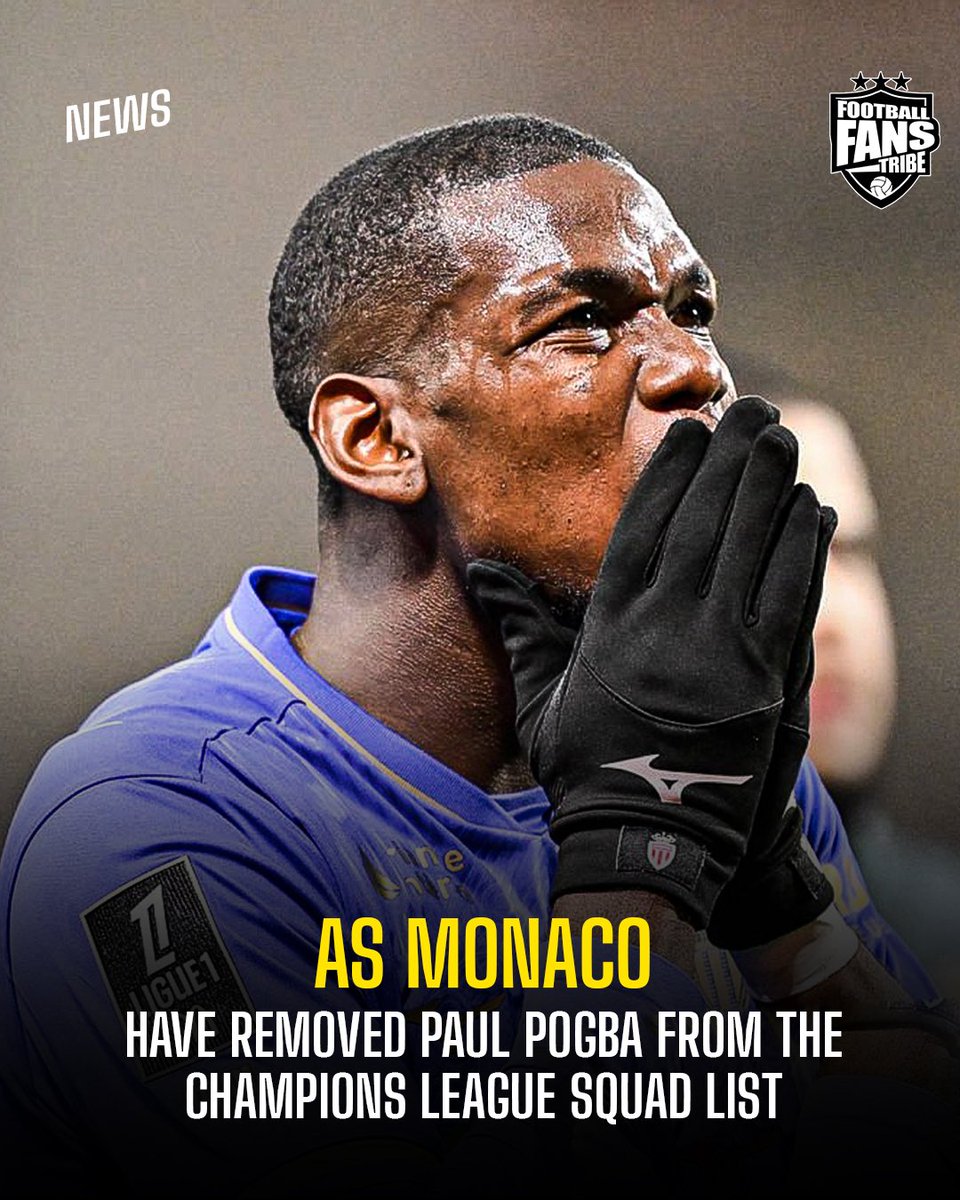 FansTribeHQ's tweet image. Paul Pogba was excluded from the list due to injury related issues. The French man has been out since last December with a calf injury and has only played 30 mins all season.

At 32, Pogba’s fitness has become a concern for the club, hence the decision.

Wetin you think?

#pogba