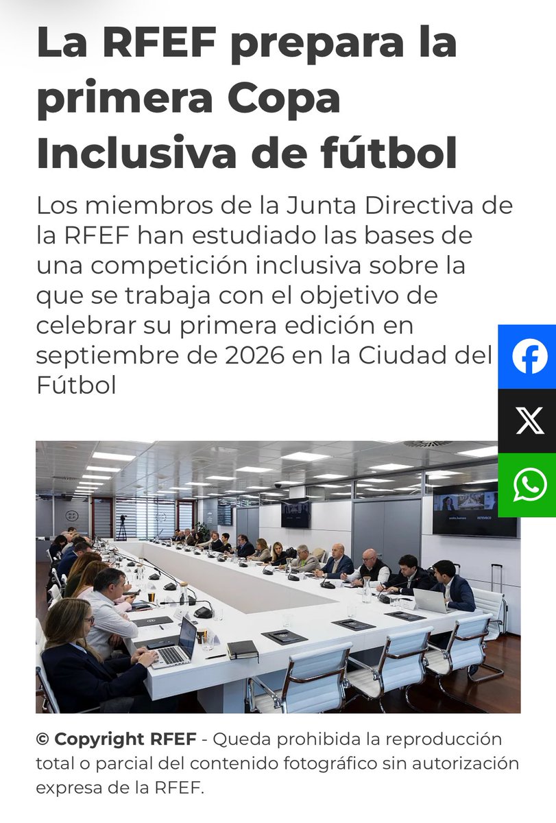 スペインサッカー協会主催で第1回インクルーシブカップの開催が9月に予定されているとのニュースが発表された

またフォーマットはコパデルレイの仕様が提案されている

スペインの障害者サッカーの歴史がまた動き出す