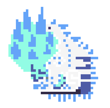 Callia_wen's tweet photo. J'ai fait deux sous-espèces de Dodogama, un de type dragon l'autre de type glace je les aime beaucoup https://t.co/DdDZqc5vBB