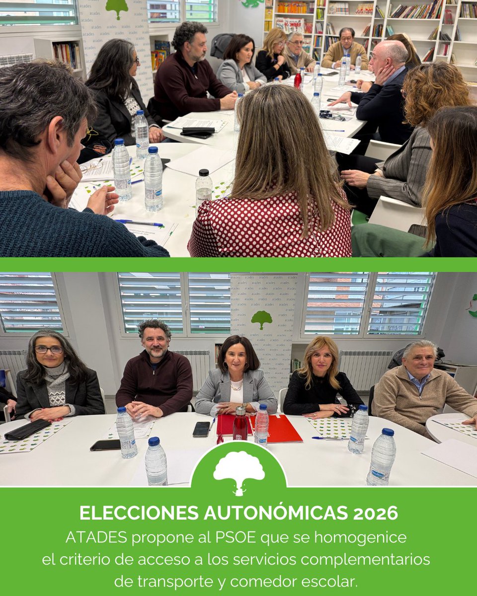 🗳️ <a href="/somosatades/">ATADES</a> propone al <a href="/aragonpsoe/">PSOE Aragón</a> que se homogenice el criterio de acceso a los servicios complementarios de transporte y comedor escolar.

👉 Consulta el resto de propuestas de ATADES en: atades.org/propuestas-inc…