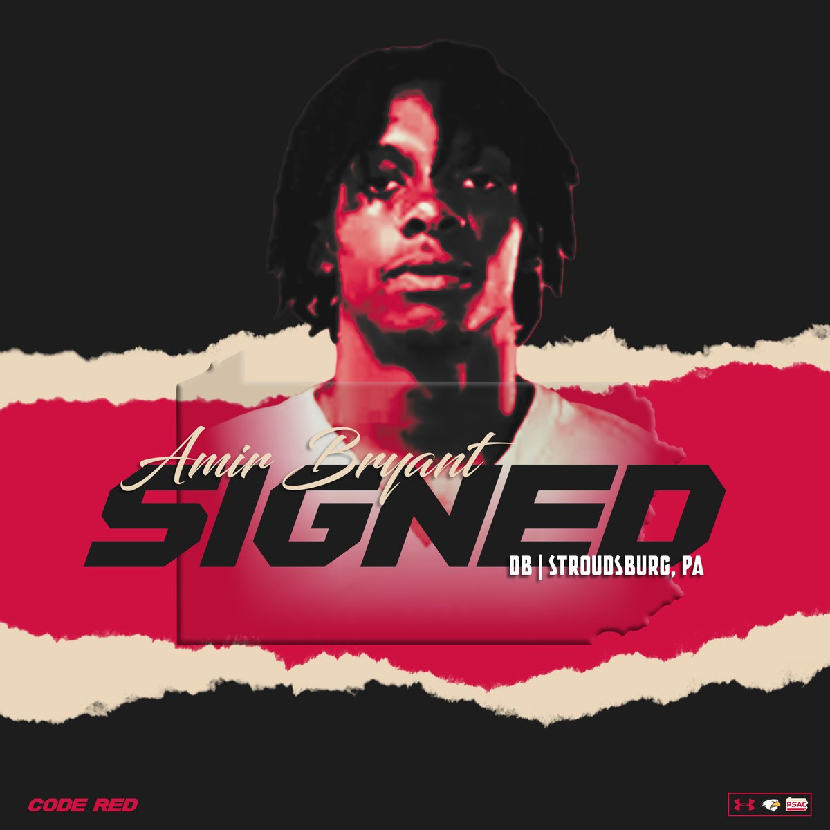 Welcome, 2026 Seton Hill Signee Amir Bryant (<a href="/AmirBryant1/">Amir Bryant</a>). Lockdown instincts, physical and fearless, man coverage is his playground. Making him the Chief of Clamp!! #STICK2THECOD6