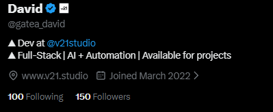 gatea_david's tweet photo. 150 followers 🥳 https://t.co/x8RGBaWAPg
