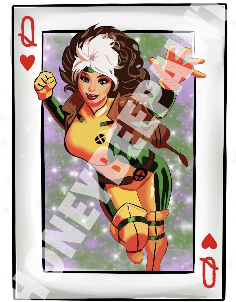 "I wanna be able to touch people... a hug... a handshake... a kiss."
―Rogue

(Rogue and gambit will be available from Friday ❤️)